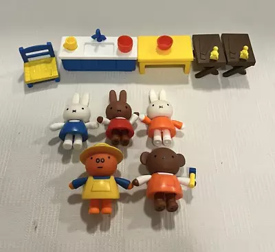 Miffy's Adventures Big & Small Lot Of 5 Figures & Furniture Dick Bruna • $39.99