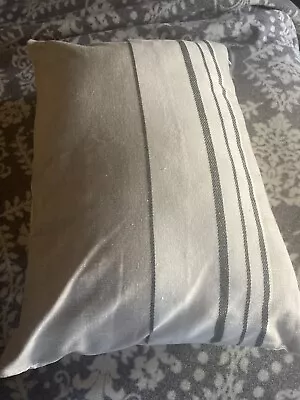 Magnolia Hearth And Hand Off-Center Stripes Pillow Cover Taupe With Pillow Form • $16