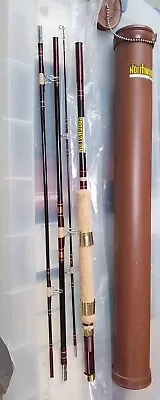 New Vtg Northwoods 7' 4pc Travel Spinning/fly Rod W/tube Made In USA • $88