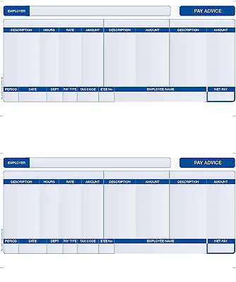 SAGE PAYSLIPS COMPATIBLE BLUE X 1000 - SLPAY1 • £19.45