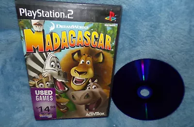 Madagascar Sony PlayStation 2   Dreamworks With Game Manual • $5.99