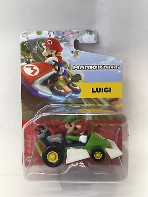 Mario Kart - LUIGI Figure & Race Car (Standard Kart) - Nintendo Jakks #23 • $12.74