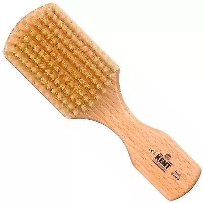 Kent OG4 Men Rectangular Club Beech Wood Pure White Bristle Gentleman's Hair Bru • $31.99