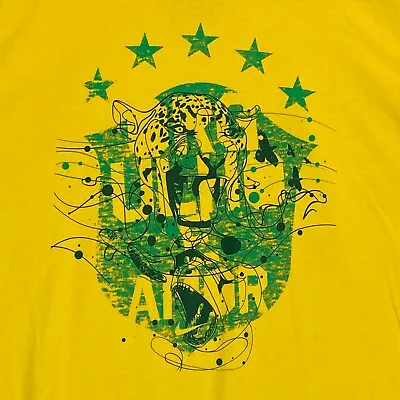 $19.88 • Buy NIKE CBF Brazil T Shirt Mens Large Yellow Short Sleeve Brasil National Football