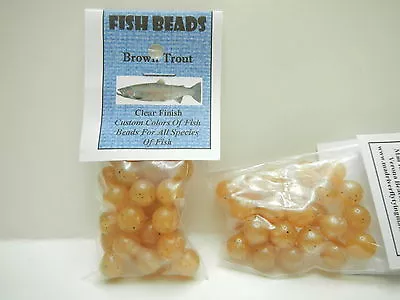 Mad River Fish Beads Brown Trout Clear 10 Mm  • $2.59