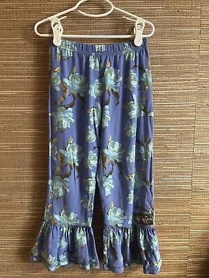 Matilda Jane Big Ruffles Size 6 Character Counts Marlins Wide Leg Pants Blue • $15.99