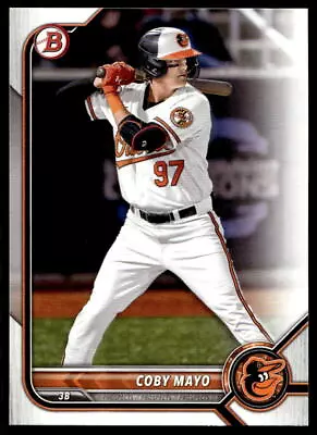 Coby Mayo 2022 Bowman Draft BD-127 Baltimore Orioles Baseball Card • $1.75