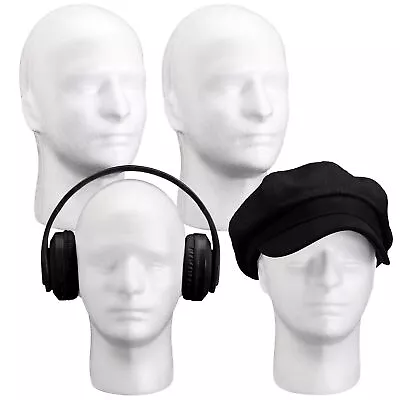 12 X MALE FOAM HEAD | Foam Mannequin Head Stand Wig Holder Head For Hat Display • $174.95