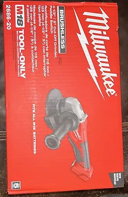 Milwaukee 2686-20 18V BRUSHLESS 4.5 /5  Grinder W/ Paddle Switch (Tool Only) • $63