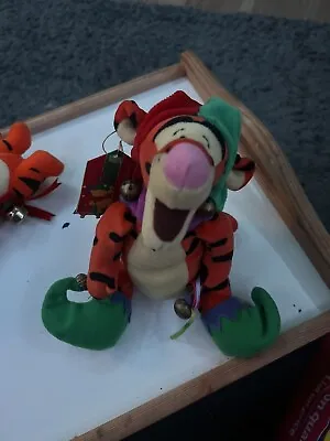 £6 • Buy Disney Winnie The Pooh Tigger Plush Soft Toy Xmas 1st First Christmas Jester 