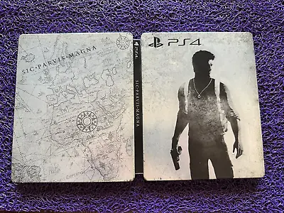 UNCHARTED THE NATHAN DRAKE COLLECTION Steelbook PS4 PS5 English CIB FREE REGION • $167.16