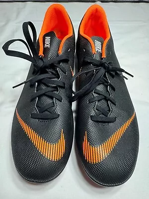  Nike Mercurial Vapor 12Clud Men's  Black Total Orange Soccer - Size 11 • $32