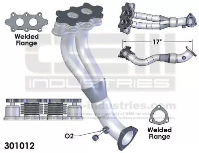 Exhaust Pipe Fits: 1995-1998 Volkswagen Cabrio • $286.63