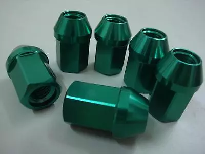 20 OPEN 12X1.5 35MM ALUMINUM RACING LUG NUT For Ford HUMMER-H3 Hyundai GREEN • $16.99