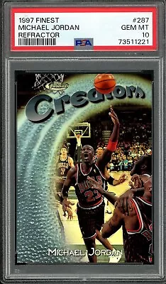 1997 Topps Finest Michael Jordan Creators Refractor 294/1090 PSA 10 Gem Mint • $4999.99