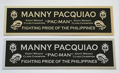 $6.99 • Buy Manny Pacquiao Nameplate For Signed Boxing Gloves Trunks Photo Or Display Case 