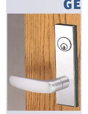 Mortise Office Lockset GE Lever X Escutcheon - Brushed Chrome Finish - Cal-Royal • $35