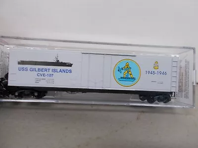 Microtrains~#03800406-uss Gilbert Island Navy #6-50' Boxcar #cve-107~ N-scale • $18