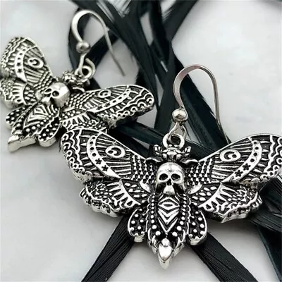 Creative Hip Hop Punk Skull Butterfly Women Earrings Travel Party Gifts Jewelry • $2.27