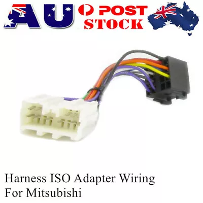 Car Stereo Harness ISO Adapter Wiring Cable Connector Lead Loom For Mitsubishi • $13.99