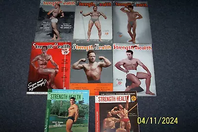 1940 -1963  Strength & Health Lot Muscle Builder Dick Falcon George Sheffield • $24.77