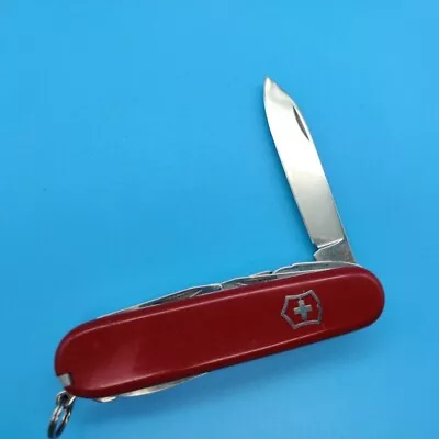 USED Victorinox 91mm Deluxe Tinker Swiss Army Knife BENT TIP • $42.49