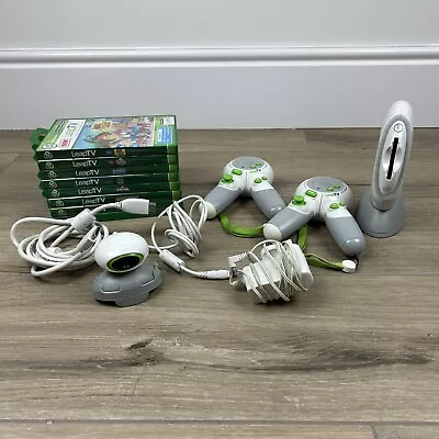 Leapfrog Leap TV Console 2 Controllers 8 Games Camera Bundle Gaming Learning • £44.99