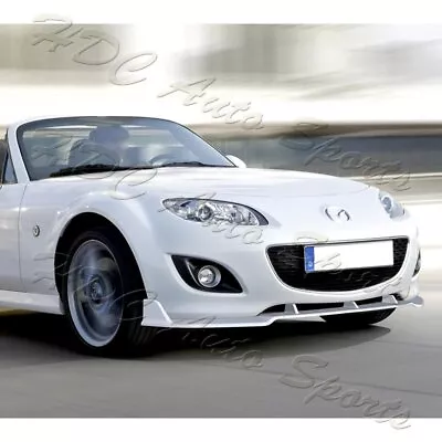 For 09-13 Mazda Miata MX-5 GV-Style Painted White Front Bumper Body Spoiler Lip • $74.99