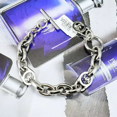 CLEARANCE!! NWDF Michael Kors Toggle Link Chain Bracelet Silver MKJ1101 • $35.99