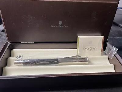  Faber Castell Classic Graf Von  Fountain Pen 18K (F) Nib Grenadilla Wood  • $350