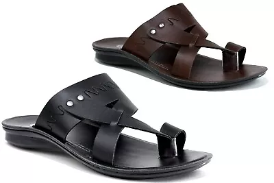 £11.99 • Buy Mens Toe Post Slipper Comfort Slip On Summer Beach Outdoor Sandals Uk Sizes 6-10