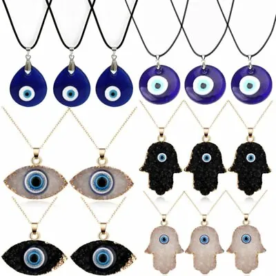 $1.54 • Buy Lucky Evil Eye Necklace Turkish Blue Eye Pendant Clavicle Choker Women Jewelry