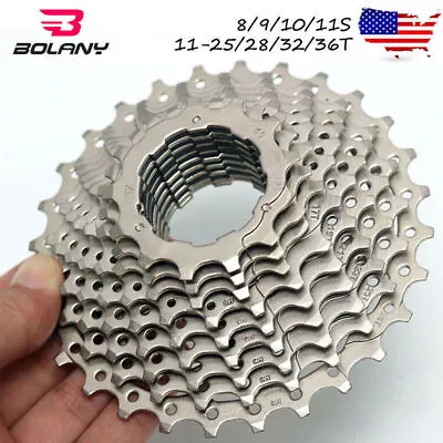 8/9/10/11 Road Bike Cassette 11-25/28/32/36 Sprocket Derailleur Fit Shimano/SRAM • $22.87