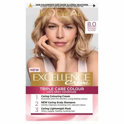 L'oreal Paris Excellence Creme 8 Natural Blonde • £11.79
