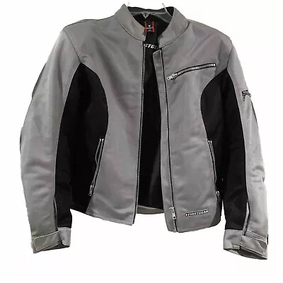 First Gear Premium Riding Equipment Motorcycle Jacket Women’s Medium Gray/Black • $45