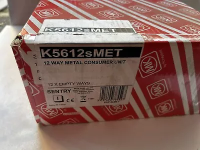 MK K5612SMAG INSULATED Consumer Unit Enclosure 100A  - 12 Way New Free Post • £38.99