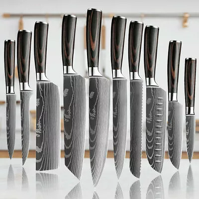 $39.99 • Buy 10/8/7/5/2PCS Kitchen Knife Japanese Damascus Steel Chef Professional Knife Set