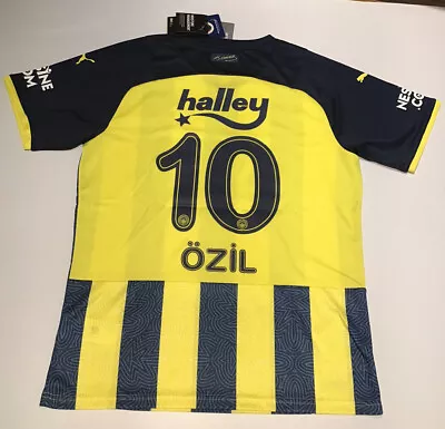 Fenerbahce Jersey Home Puma 2021/22 Yellow Ozil #10 M-2XL NWT • $89.99