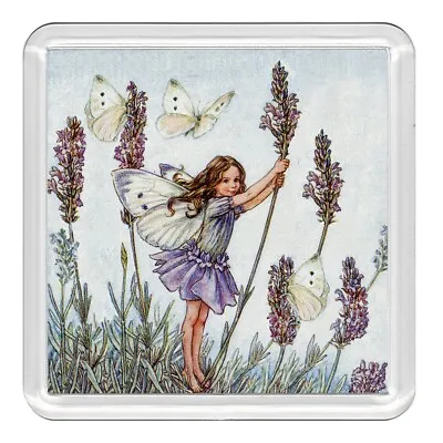 Fairy Lavender Acrylic Coaster Novelty Drink Cup Mat Great Gift • £3.49