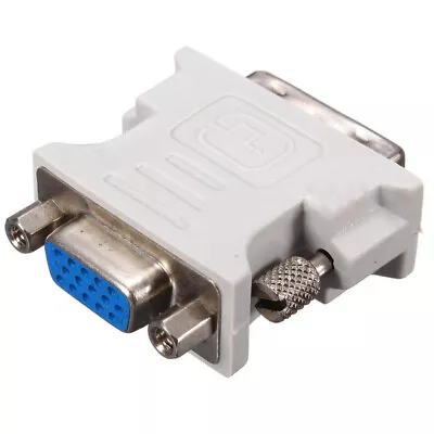 $5.15 • Buy 18+1 Pin DVI-D F/M 2 Link Male To VGA 15 Pin Female Plug Adapter For PC HDTV LCD