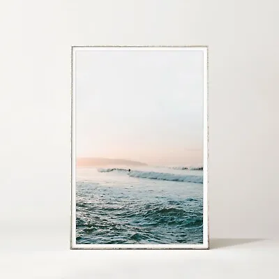 Sunrise Ocean Waves Beach Art Poster Print. Great Home Decor. A3 A2 A1 Sizes • $49.62