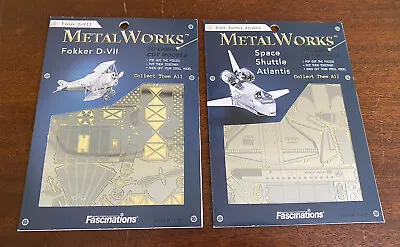 NEW Fascinations Metal Works Space Shuttle Atlantis & Fokker D-VII 3D Model Stem • $15.97