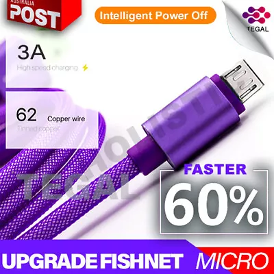 $7.95 • Buy Micro USB Cable Charging Charger Long Cord 1M 2M 3M For Android Samsung Galaxy