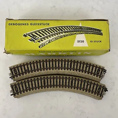 Marklin HO 5120 Curved Track X 9 Boxed Light Rust Train Set (M) • £15.95