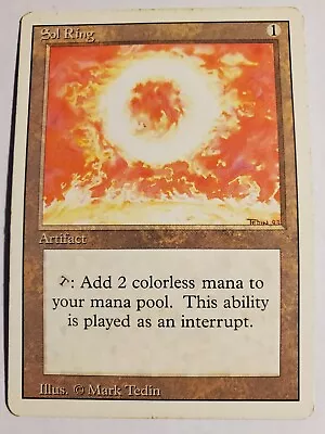 MTG Sol Ring Revised Edition Regular Uncommon Magic The Gathering  • $10.50