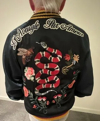 Gucci Silk Bomber Jacket • $3000