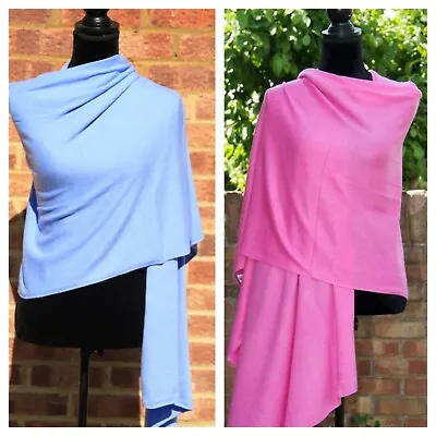 £47.99 • Buy Cashmere Wrap Scarf Ladies Warm Pashmina Hand Knitted Blanket Travel Shawl