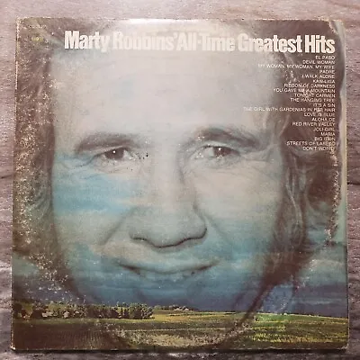 Marty Robbins - All-time Greatest Hits - 2 Disk Set! KG 31361 Vinyl Record LP • $7.65