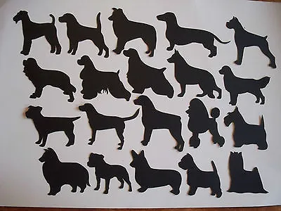 9 DOG  ASSORTED L-S BREEDS TOPPERS MIX & MATCH  160gsm Card Stocks • £1.99