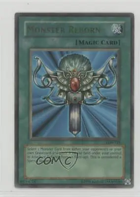 2002 Yu-Gi-Oh! Legend Of Blue Eyes White Dragon Monster Reborn #LOB-118 16f0 • $2.84